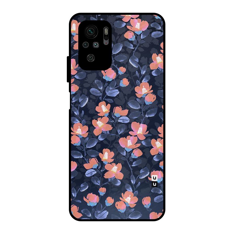 Tiny Peach Flowers Metal Back Case for Redmi Note 10S