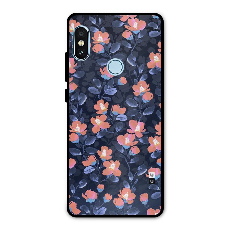 Tiny Peach Flowers Metal Back Case for Redmi Note 5 Pro