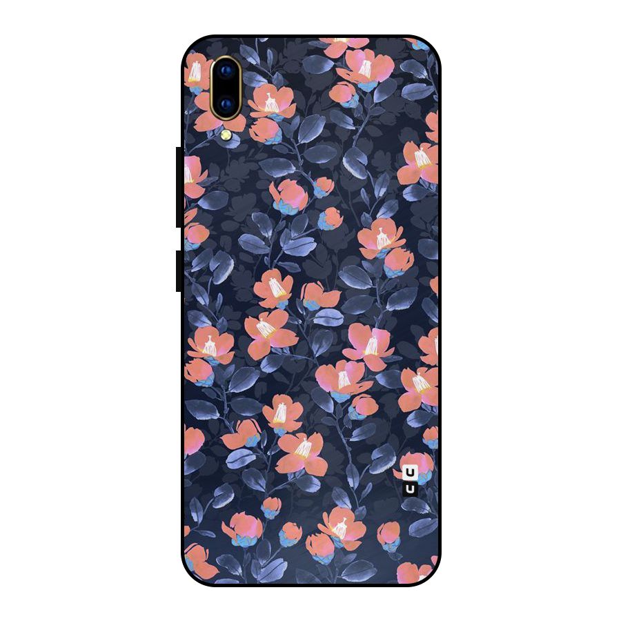 Tiny Peach Flowers Metal Back Case for Vivo V11 Pro