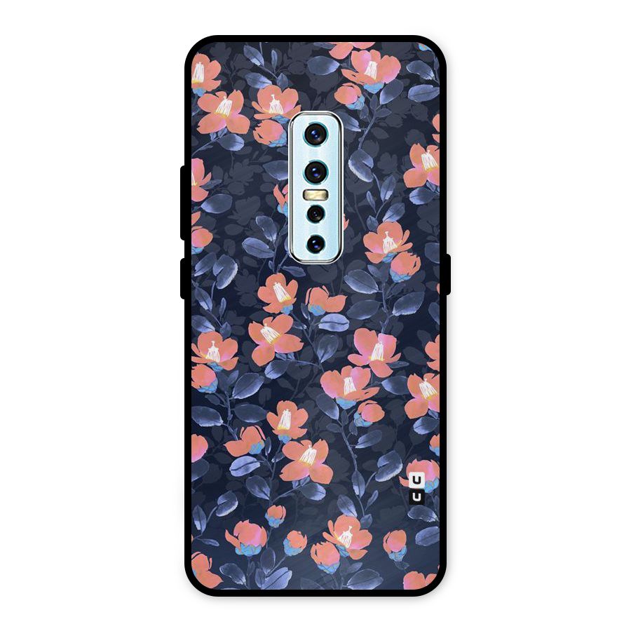 Tiny Peach Flowers Metal Back Case for Vivo V17 Pro
