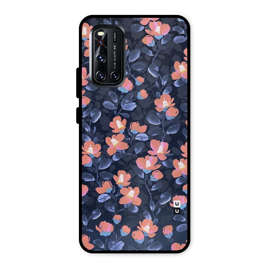 Tiny Peach Flowers Metal Back Case for Vivo V19