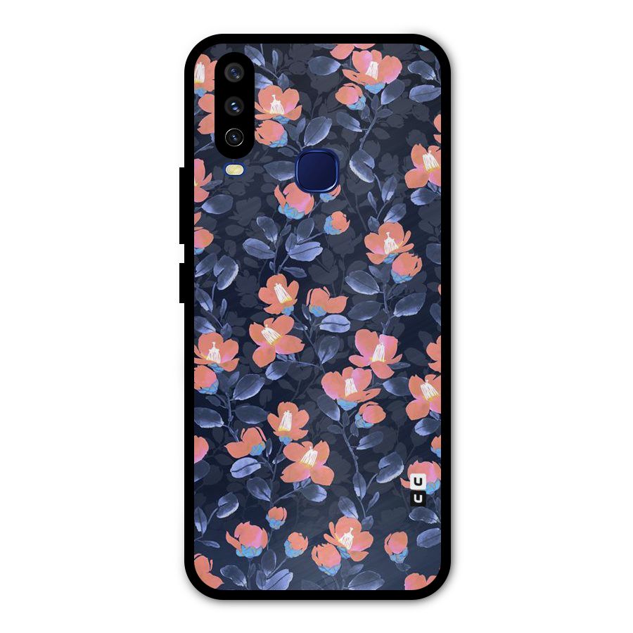 Tiny Peach Flowers Metal Back Case for Vivo Y15