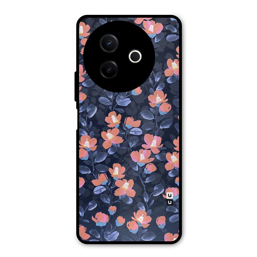 Tiny Peach Flowers Metal Back Case for Vivo Y39