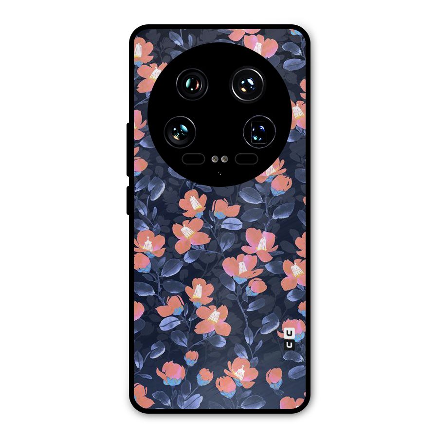 Tiny Peach Flowers Metal Back Case for Xiaomi 14 Ultra