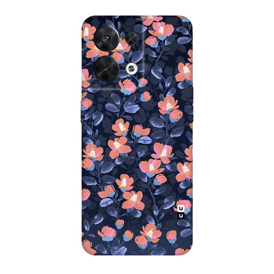 Tiny Peach Flowers Original Polycarbonate Back Case for Oppo Reno8 5G