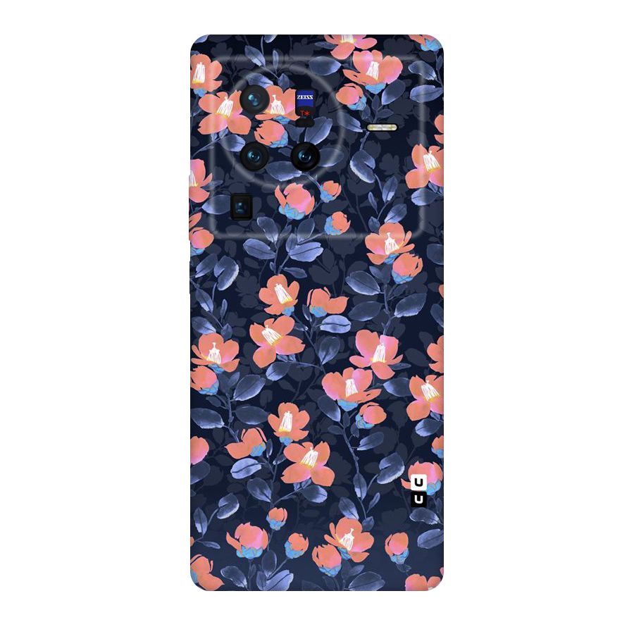 Tiny Peach Flowers Original Polycarbonate Back Case for Vivo X80