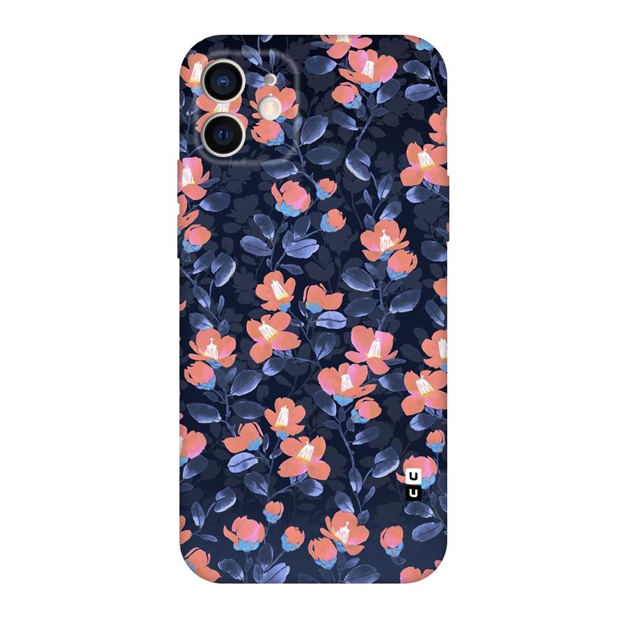 Tiny Peach Flowers Original Polycarbonate Back Case for iPhone 12