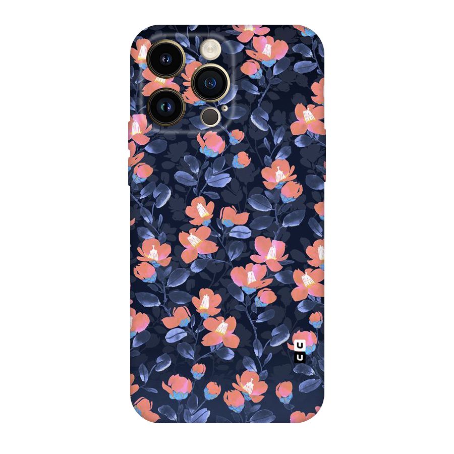 Tiny Peach Flowers Original Polycarbonate Back Case for iPhone 14 Pro Max