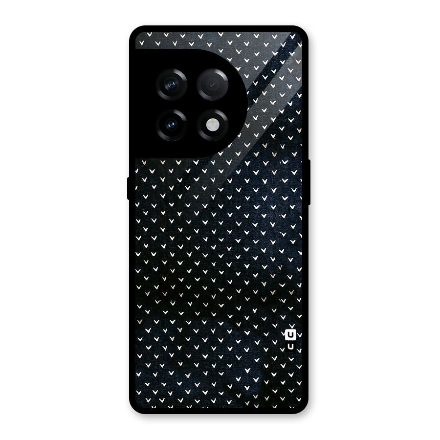 Tiny White Hearts Glass Back Case for OnePlus 11R