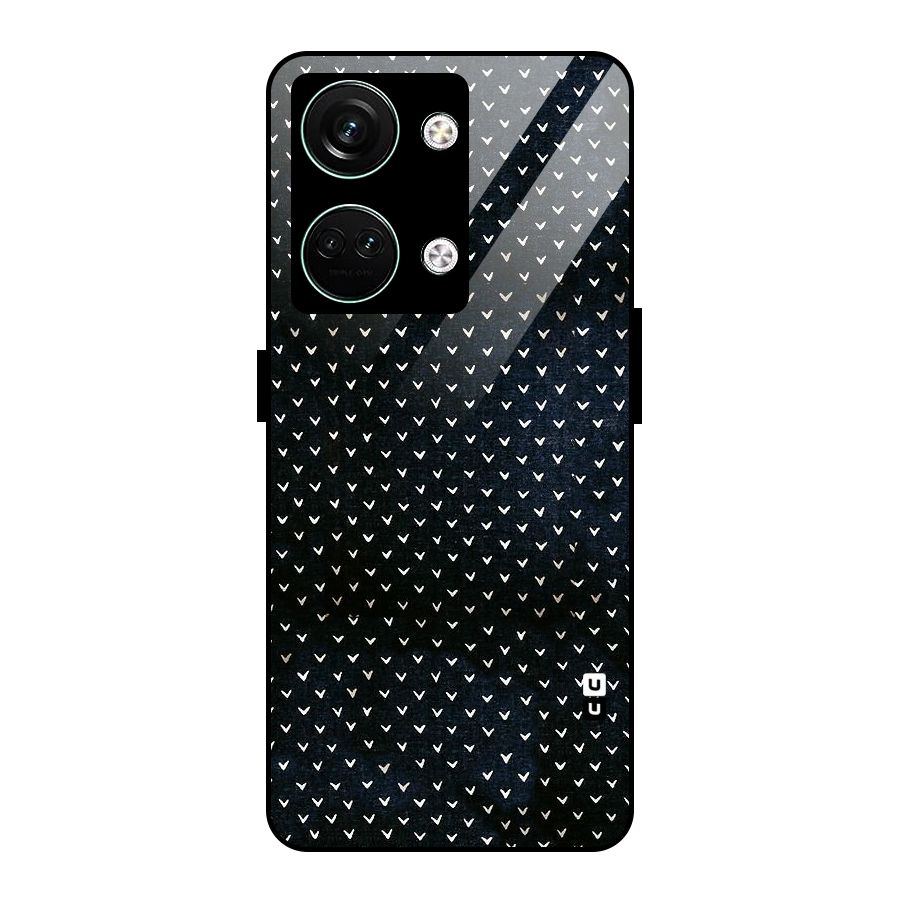 Tiny White Hearts Glass Back Case for Oneplus Nord 3