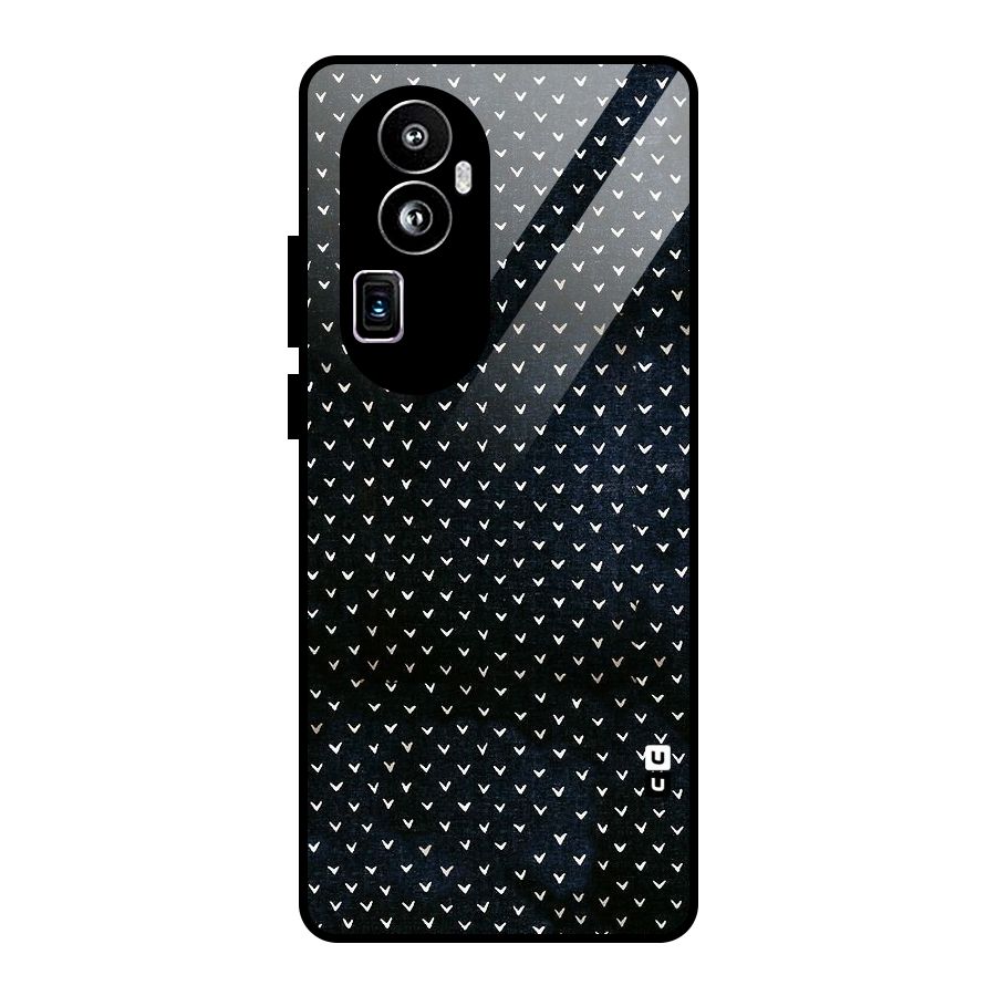 Tiny White Hearts Glass Back Case for Oppo Reno10 Pro Plus