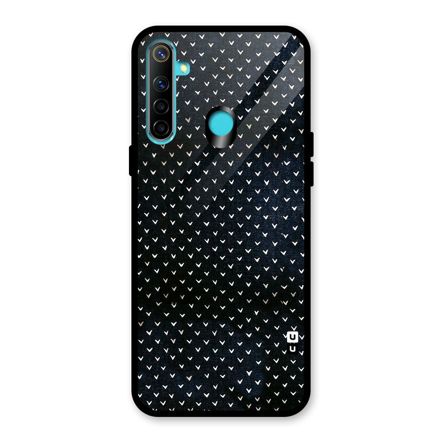 Tiny White Hearts Glass Back Case for Realme Narzo 10