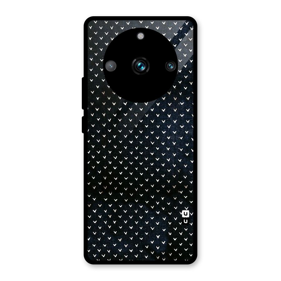 Tiny White Hearts Glass Back Case for Realme Narzo 60 Pro