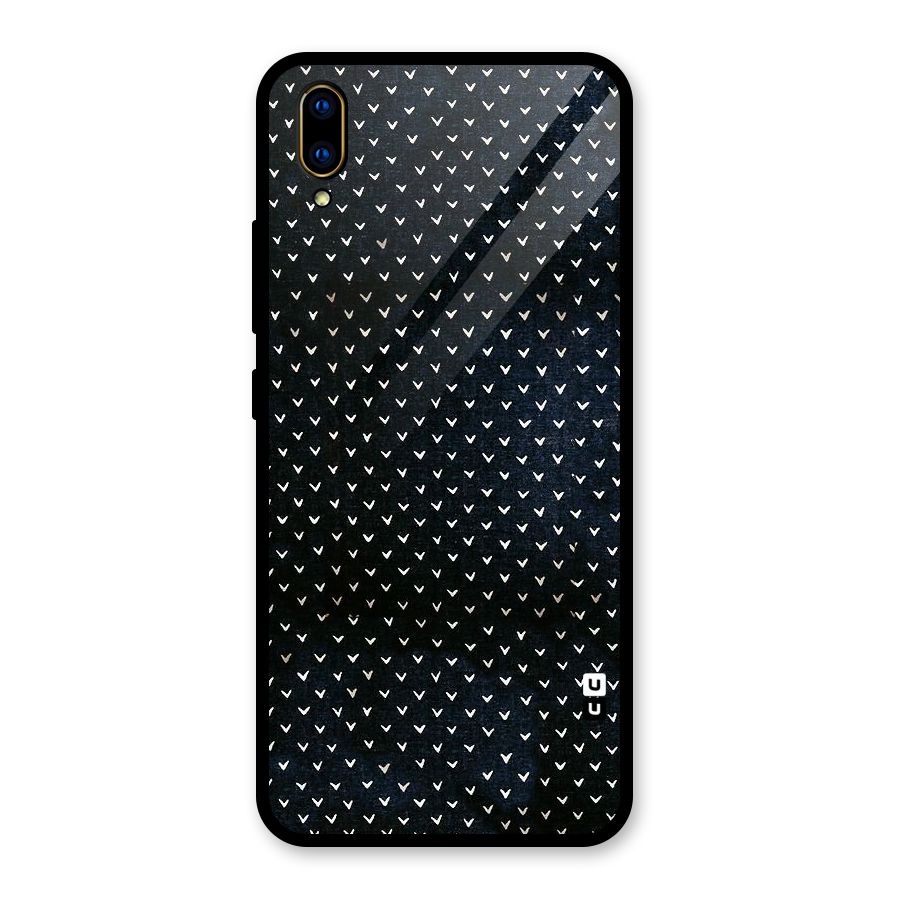 Tiny White Hearts Glass Back Case for Vivo V11 Pro