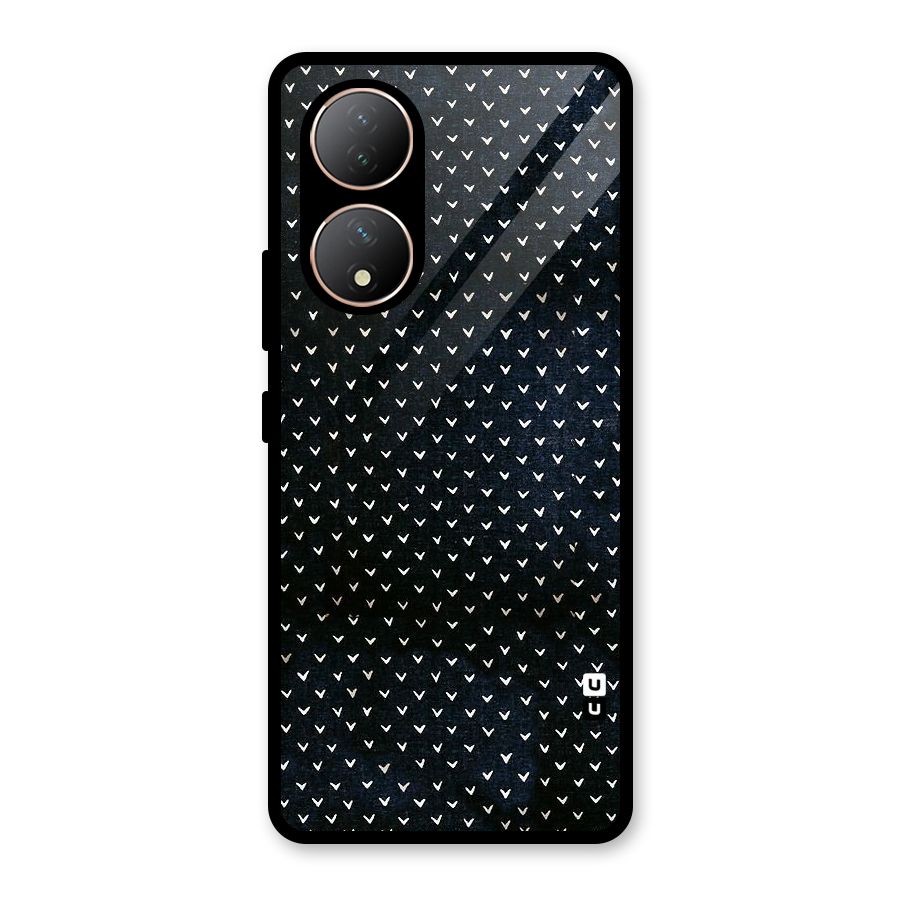 Tiny White Hearts Glass Back Case for Vivo Y100A