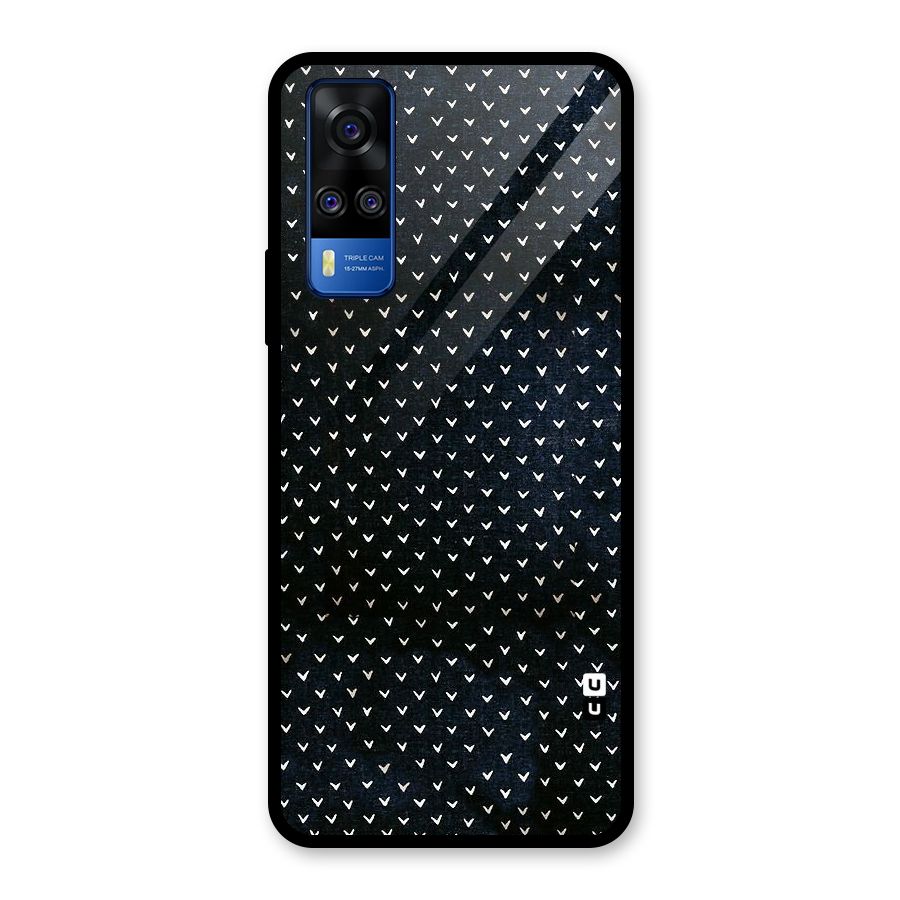 Tiny White Hearts Glass Back Case for Vivo Y31