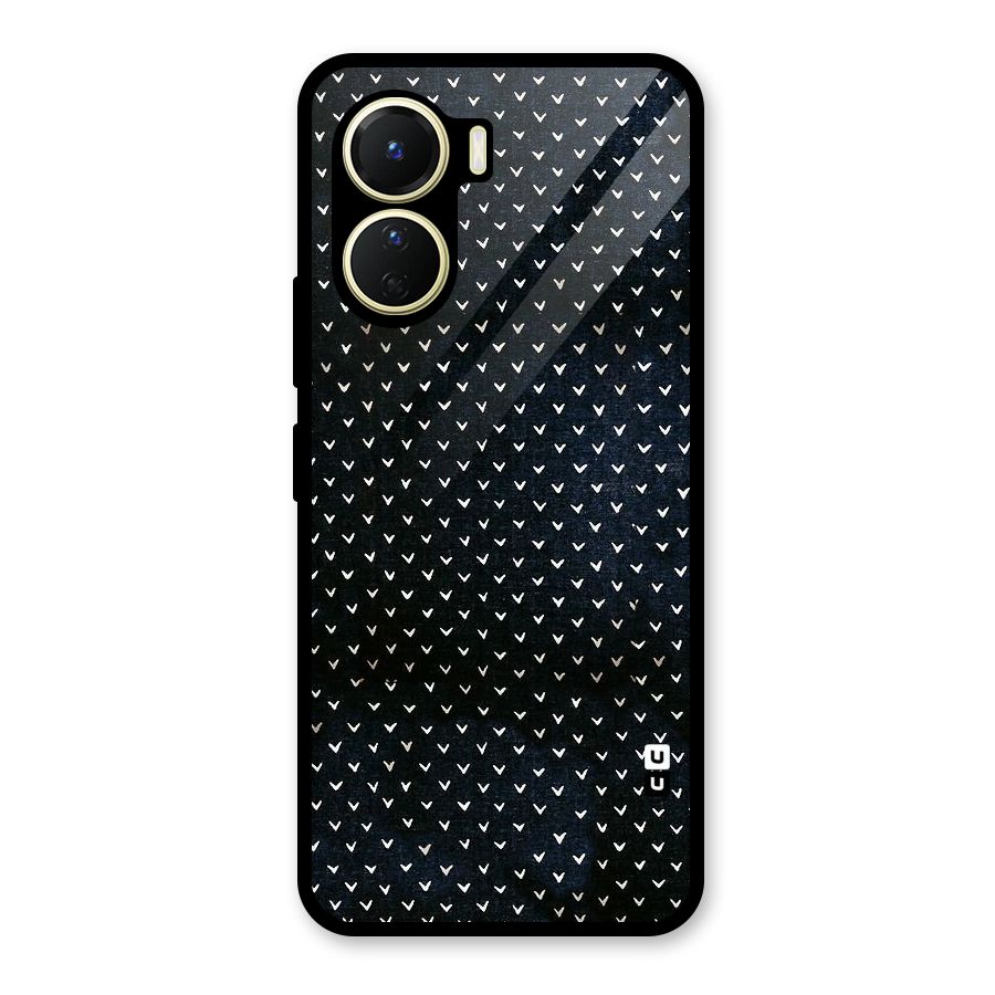 Tiny White Hearts Glass Back Case for Vivo Y56