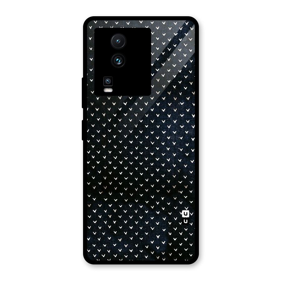 Tiny White Hearts Glass Back Case for Vivo iQOO Neo 7
