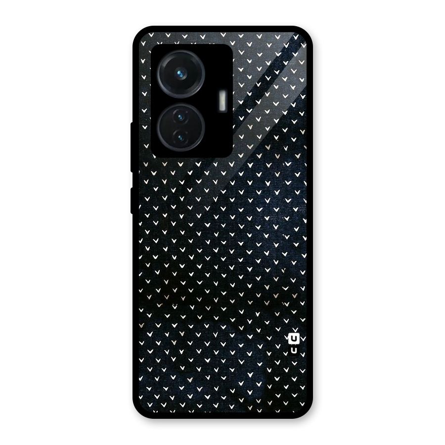 Tiny White Hearts Glass Back Case for iQOO Z6 44W