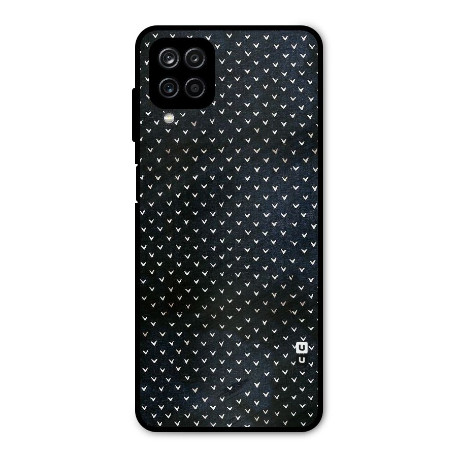 Tiny White Hearts Metal Back Case for Galaxy A12