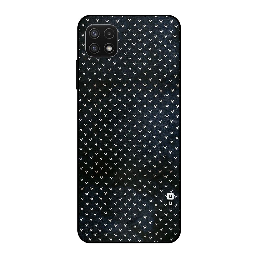 Tiny White Hearts Metal Back Case for Galaxy A22 5G