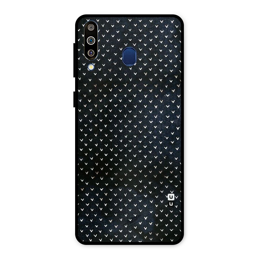 Tiny White Hearts Metal Back Case for Galaxy M30
