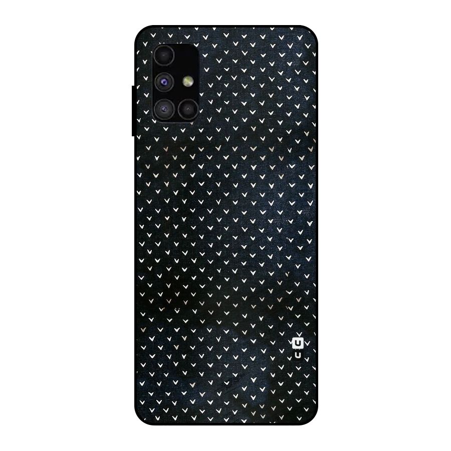 Tiny White Hearts Metal Back Case for Galaxy M51