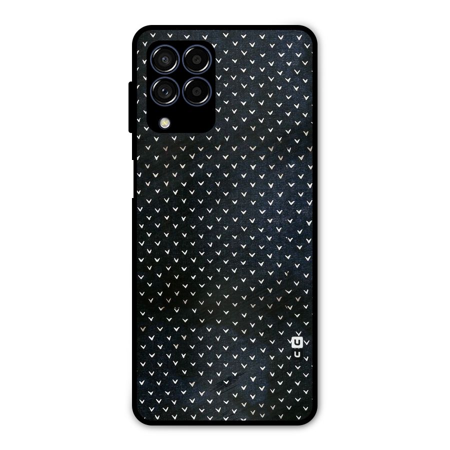 Tiny White Hearts Metal Back Case for Galaxy M53 5G
