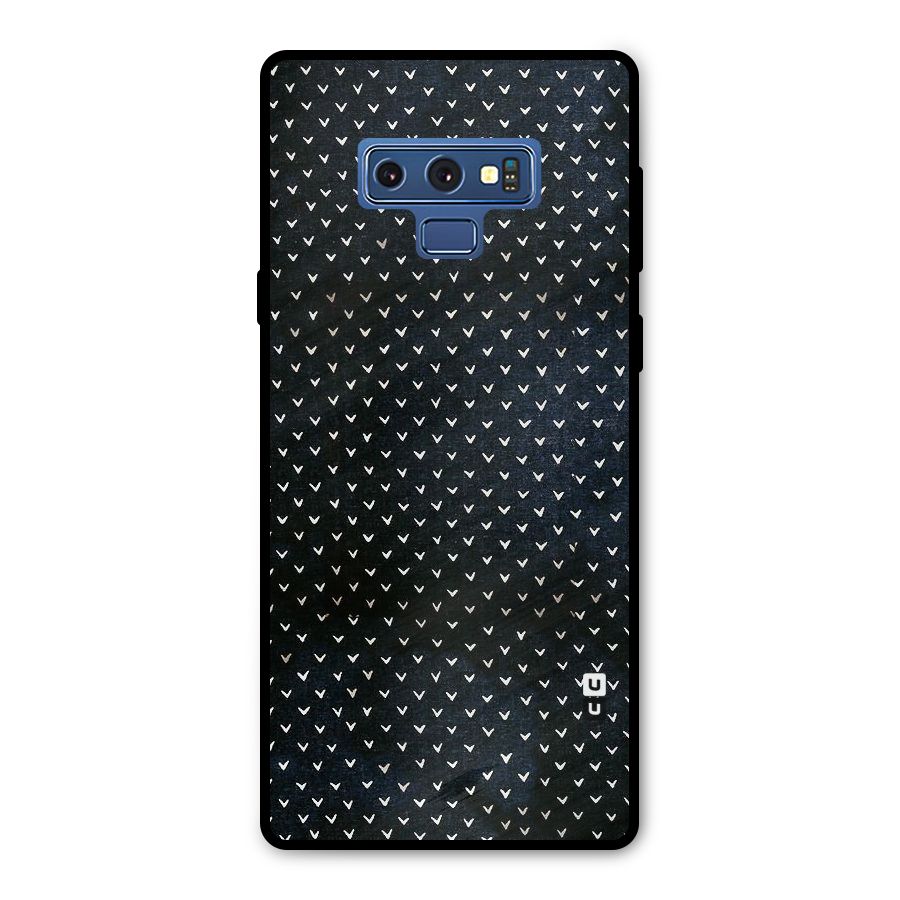 Tiny White Hearts Metal Back Case for Galaxy Note 9