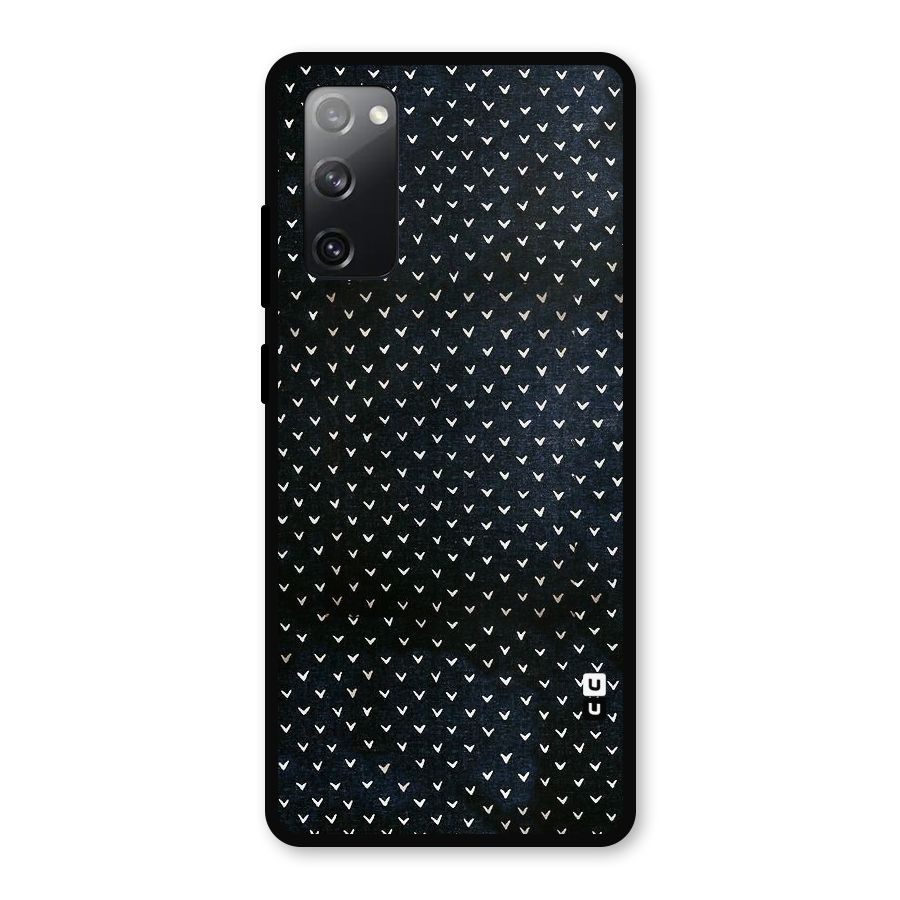 Tiny White Hearts Metal Back Case for Galaxy S20 FE 5G