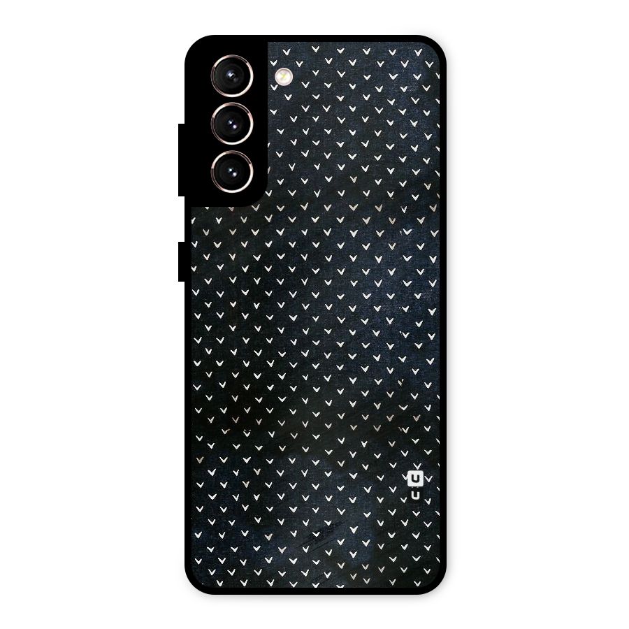 Tiny White Hearts Metal Back Case for Galaxy S21 5G