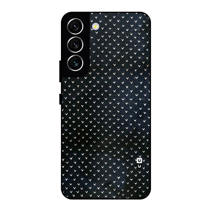 Tiny White Hearts Metal Back Case for Galaxy S22 5G