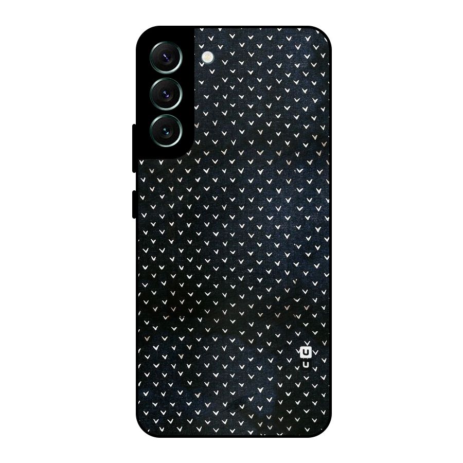 Tiny White Hearts Metal Back Case for Galaxy S22 Plus 5G