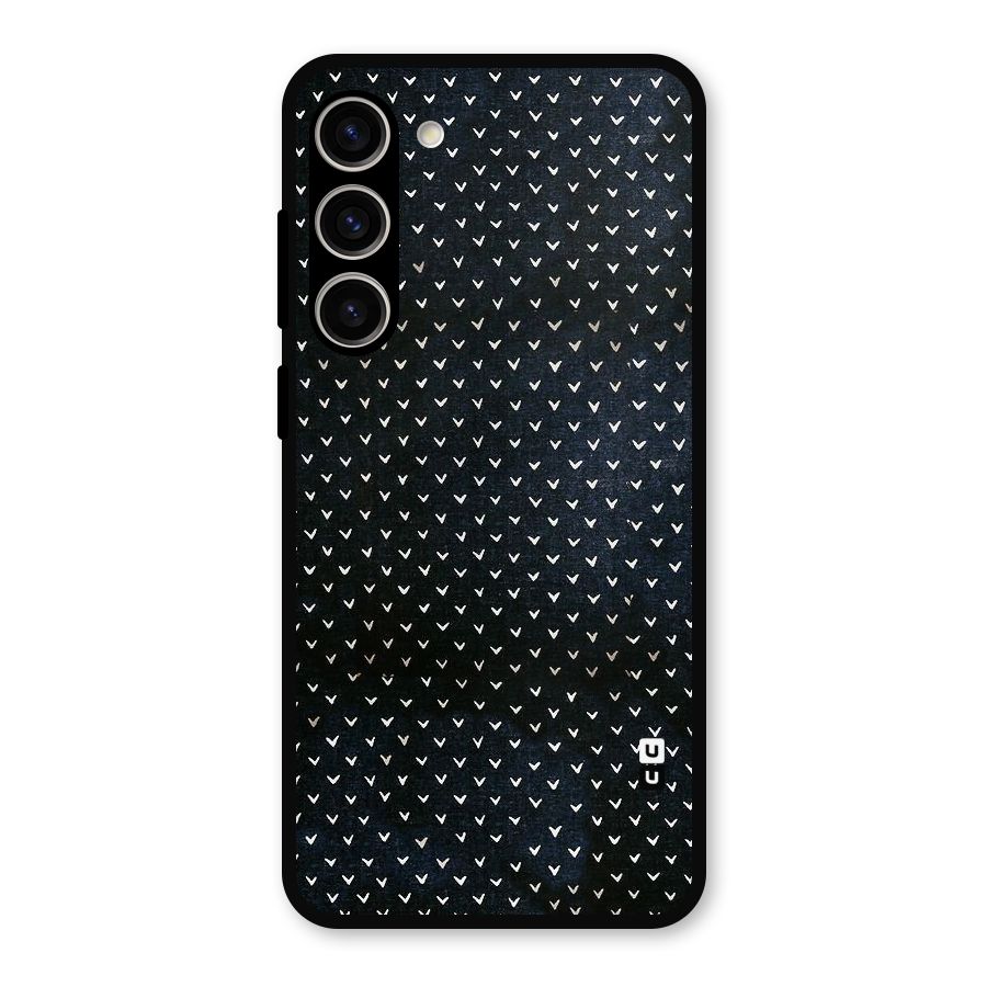Tiny White Hearts Metal Back Case for Galaxy S23 Plus
