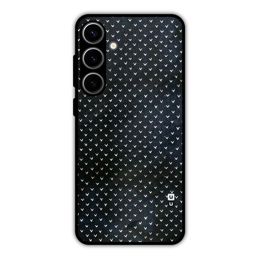 Tiny White Hearts Metal Back Case for Galaxy S24 Plus