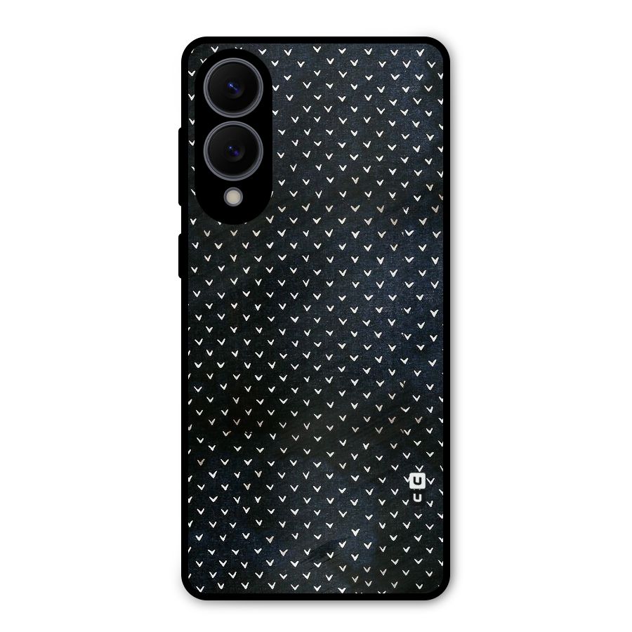 Tiny White Hearts Metal Back Case for Galaxy S25 Edge