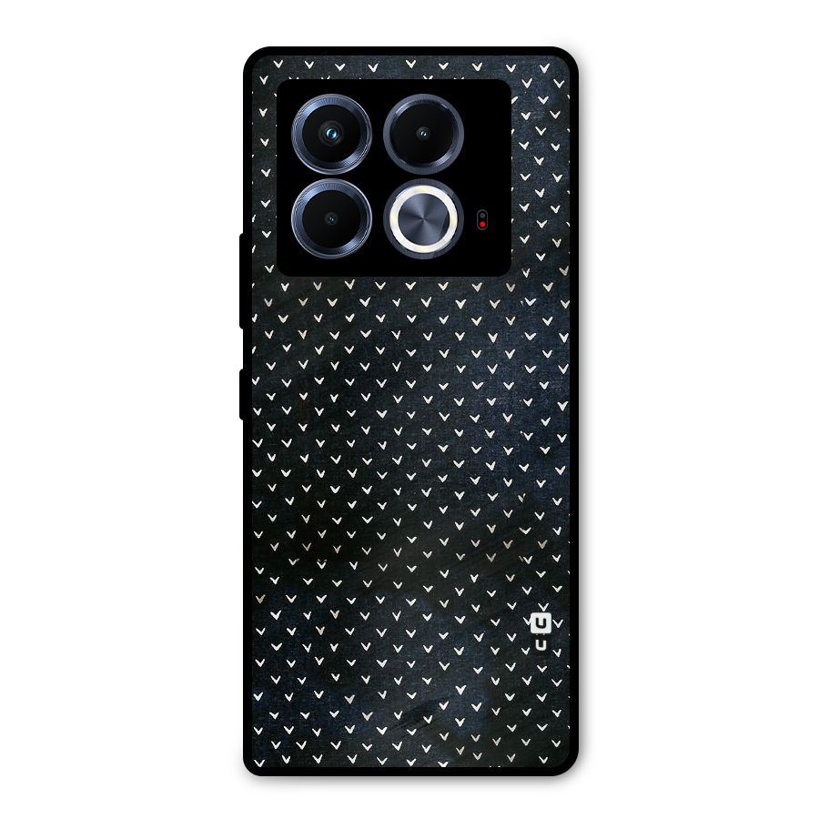 Tiny White Hearts Metal Back Case for Infinix Note 40 5G