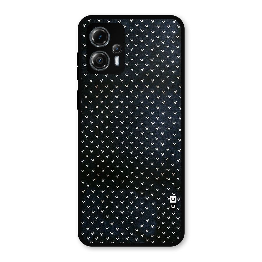 Tiny White Hearts Metal Back Case for Moto G13