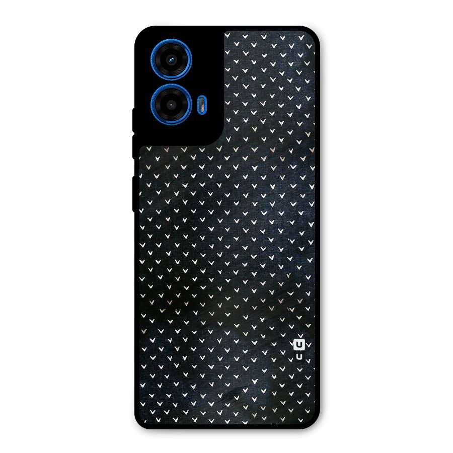 Tiny White Hearts Metal Back Case for Moto G45