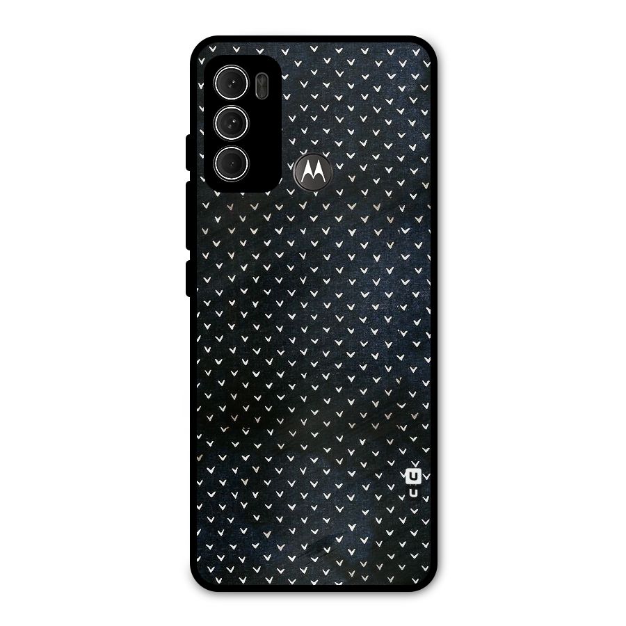 Tiny White Hearts Metal Back Case for Moto G60