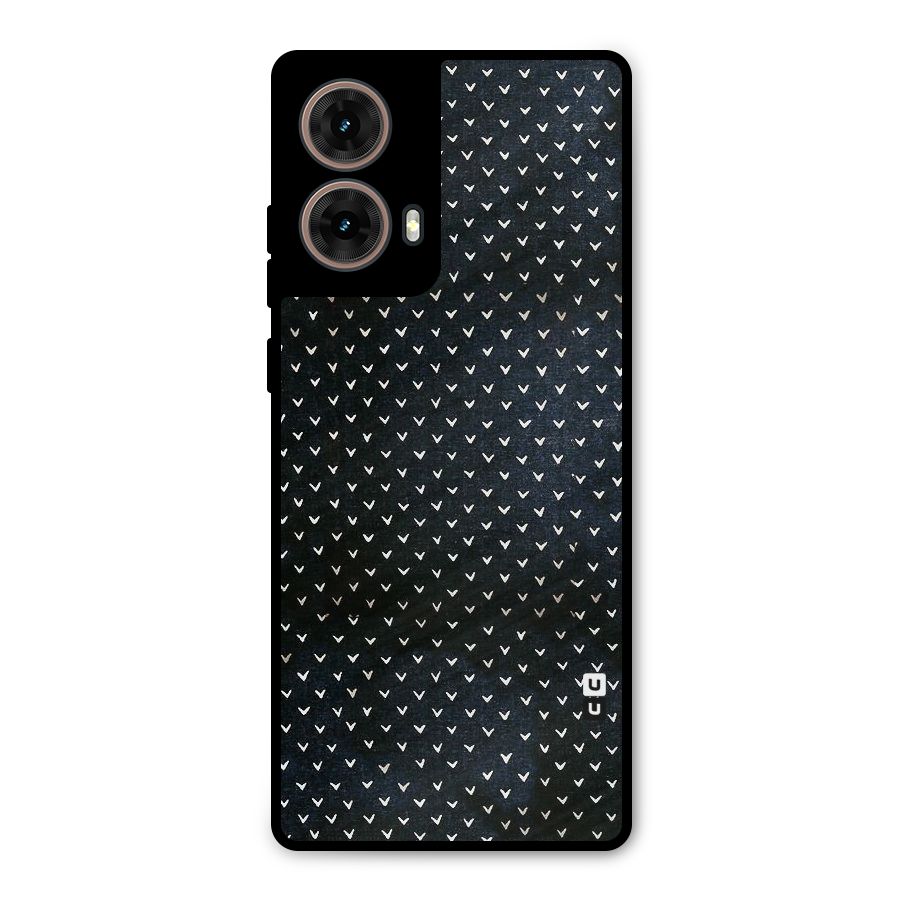 Tiny White Hearts Metal Back Case for Moto G85