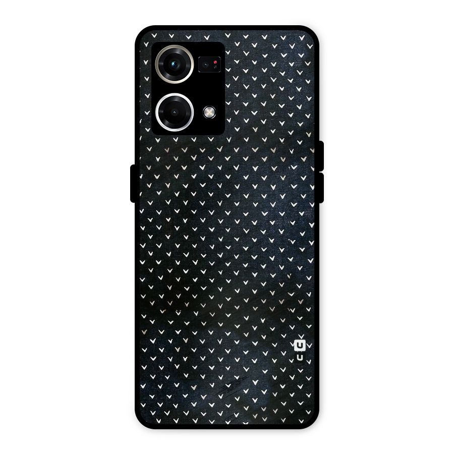 Tiny White Hearts Metal Back Case for Oppo F21s Pro 4G