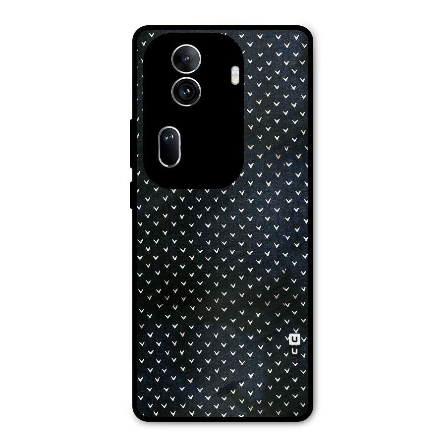 Tiny White Hearts Metal Back Case for Oppo Reno11 Pro 5G