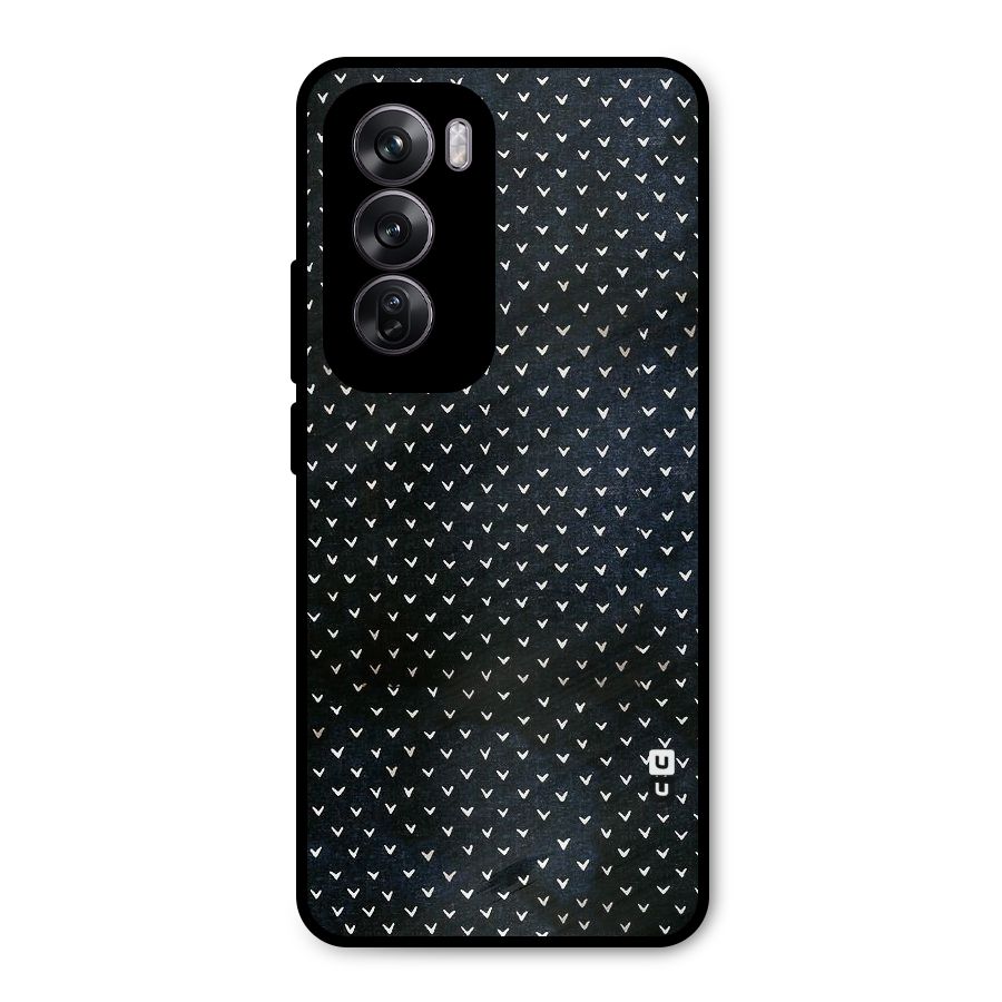 Tiny White Hearts Metal Back Case for Oppo Reno12 Pro