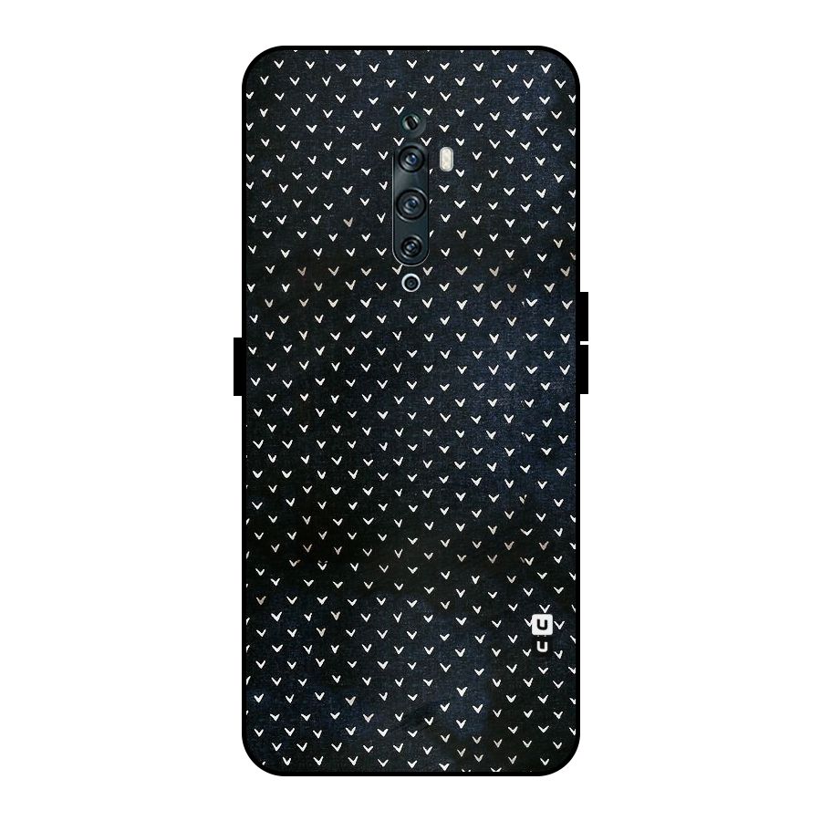 Tiny White Hearts Metal Back Case for Oppo Reno2 F
