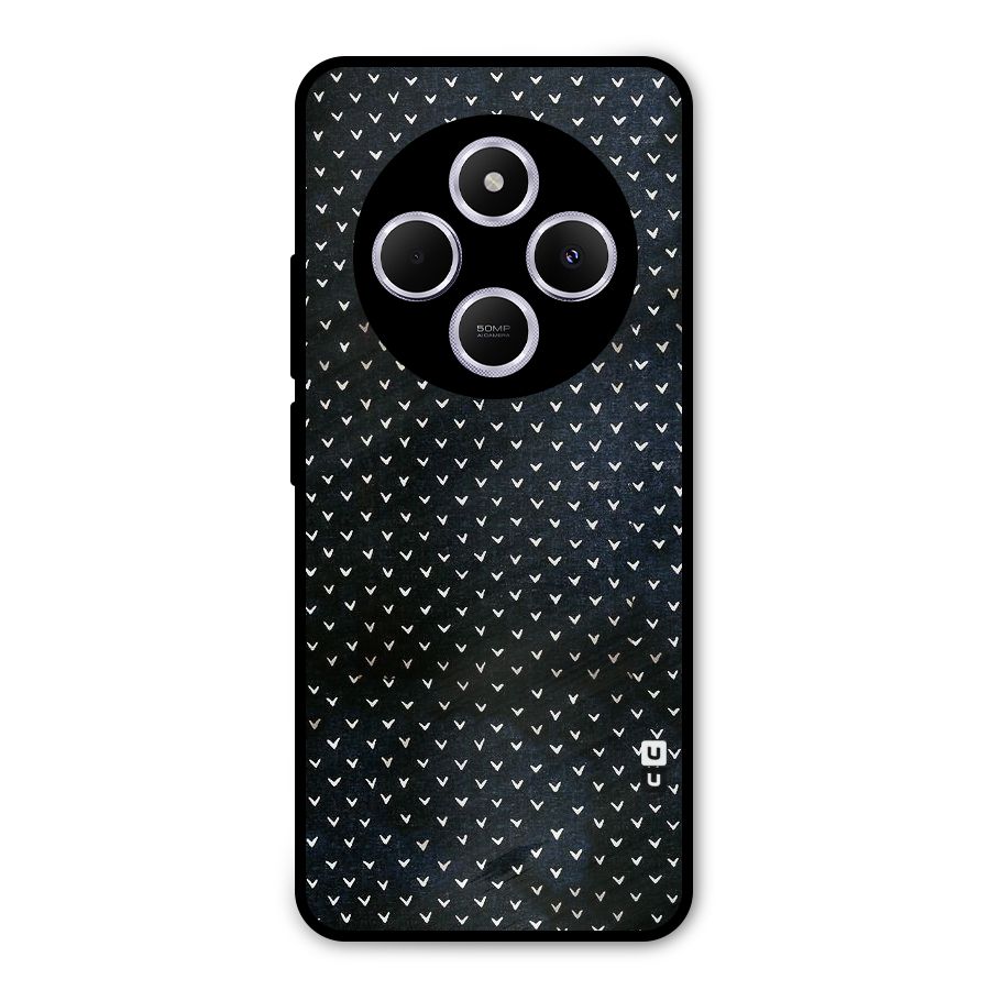 Tiny White Hearts Metal Back Case for Poco C75 5G