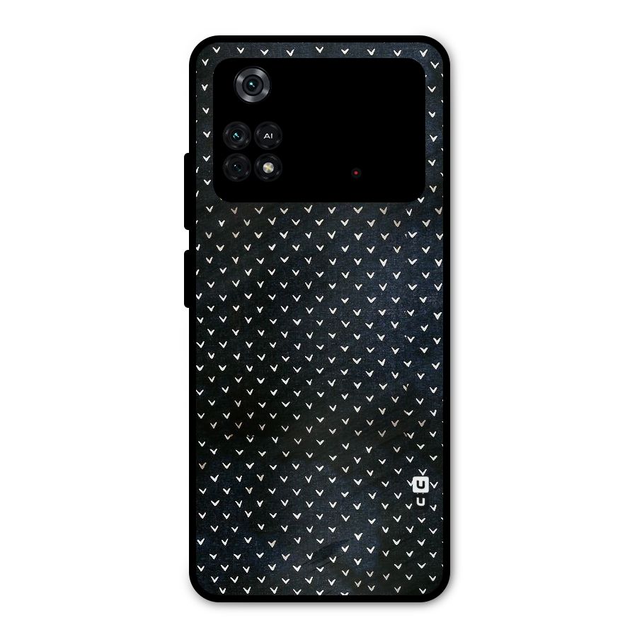 Tiny White Hearts Metal Back Case for Poco M4 Pro 4G