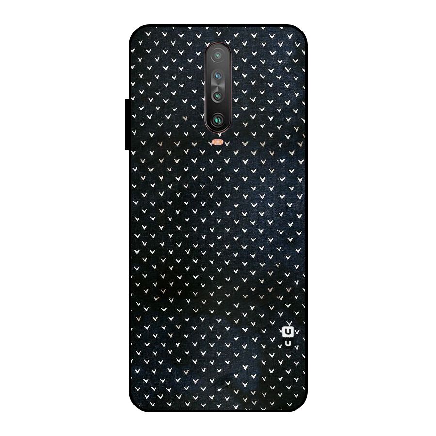 Tiny White Hearts Metal Back Case for Poco X2