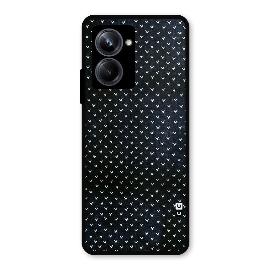 Tiny White Hearts Metal Back Case for Realme 10 Pro