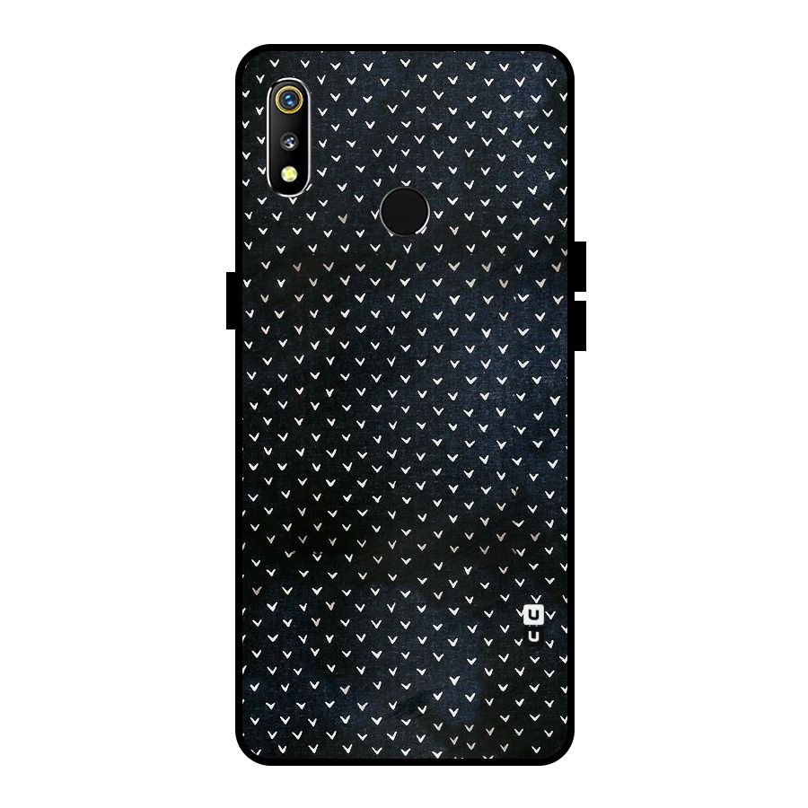 Tiny White Hearts Metal Back Case for Realme 3i